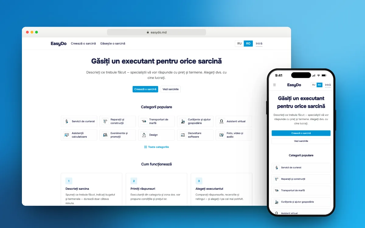 EasyDo — screens